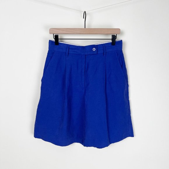 Wilfred Size 8 Grape Linen Blend Women's Shorts - Picture 8 of 8